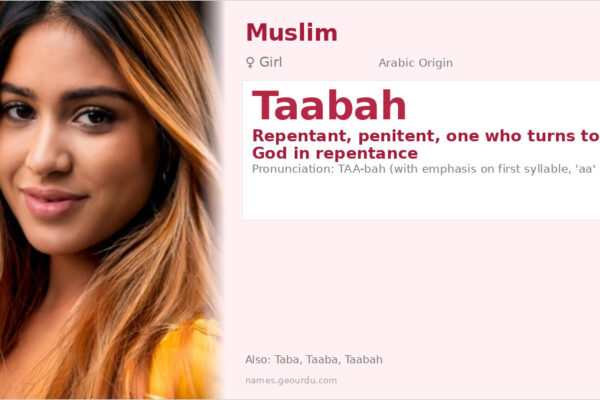 Taabah Name Meaning — Arabic Origin, Girl Name & Islamic Significance (2025)