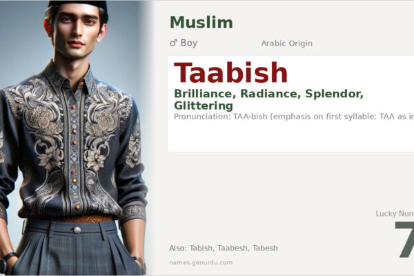 Taabish Name Meaning — Arabic Origin, Boy Name & Details (2025)