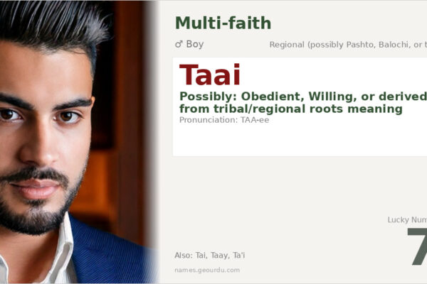 Taai Name Meaning — Origin, Gender & Details (2025)