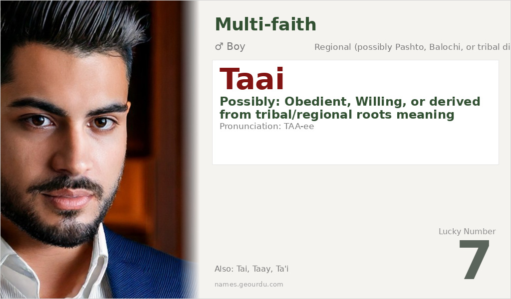 Taai Name Meaning and Details