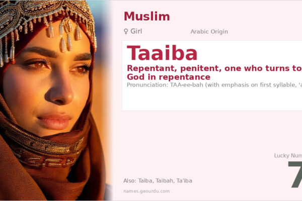 Taaiba Name Meaning — Arabic Origin, Girl’s Name & Islamic Significance (2025)