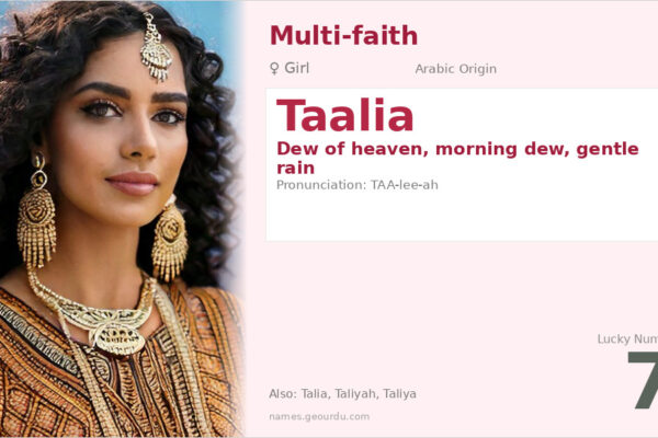 Taalia Name Meaning — Arabic Origin, Girl Name & Details (2025)