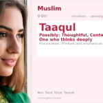 Taaqul Name Meaning and Details