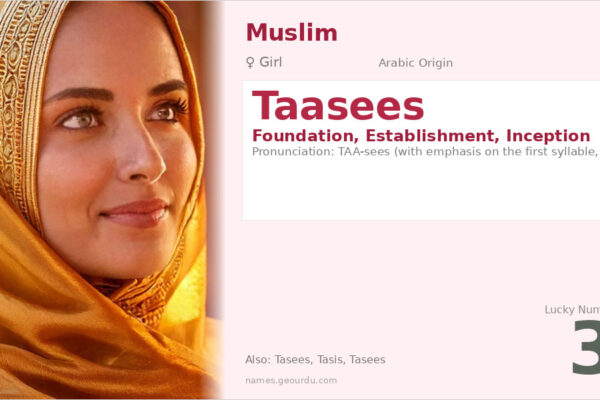 Taasees Name Meaning — Arabic Origin, Girl Name & Details (2025)