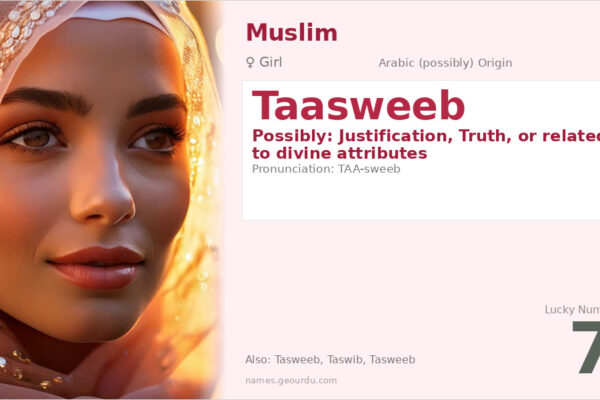 Taasweeb Name Meaning — Origin, Gender & Details (2025)