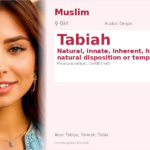 Tabiah Name Meaning and Details