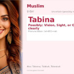Tabina Name Meaning and Details