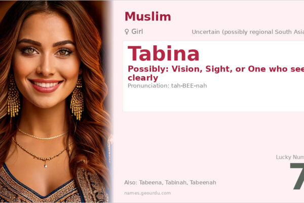 Tabina Name Meaning — Origin, Gender & Details (2025)