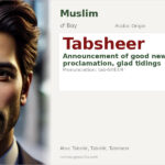 Tabsheer Name Meaning and Details