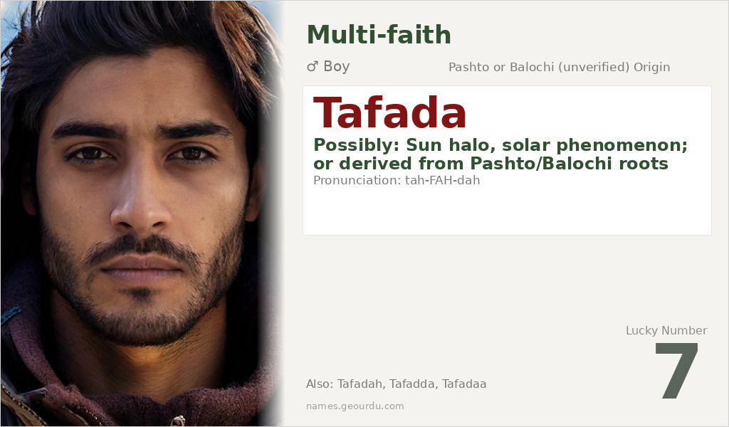 Tafada Name Meaning and Details