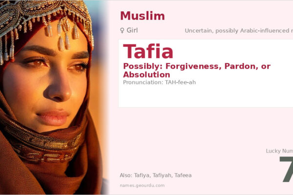 Tafia Name Meaning — Origin, Gender & Details (2025)