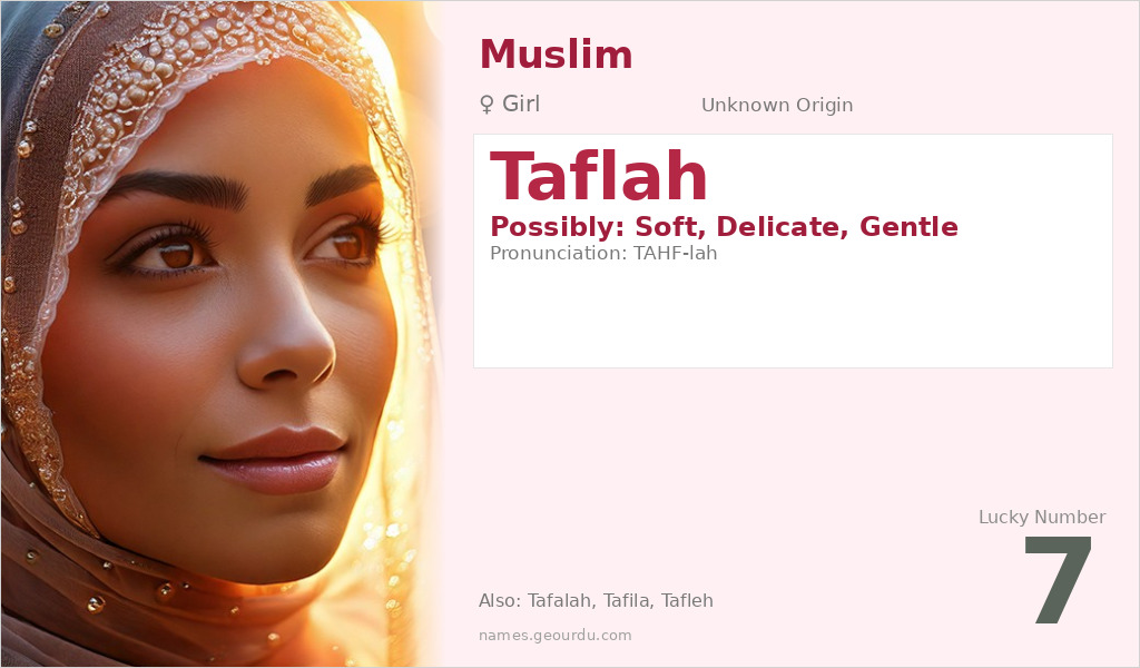 Taflah Name Meaning and Details