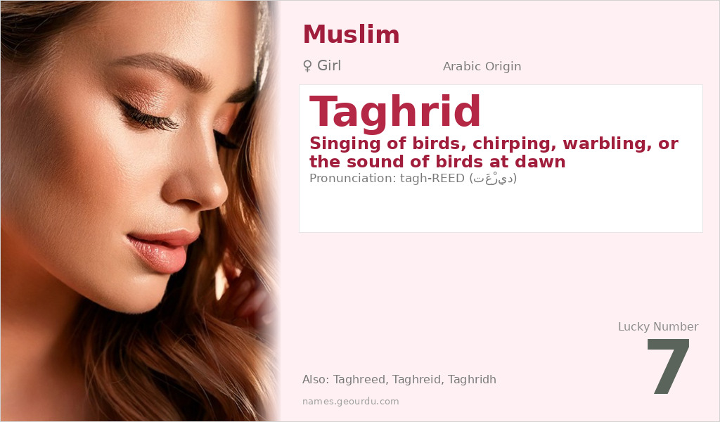 Taghrid Name Meaning and Details