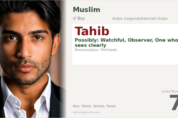 Tahib Name Meaning — Origin, Gender & Details (2025)