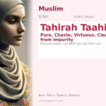 Tahirah Taahira Name Meaning and Details