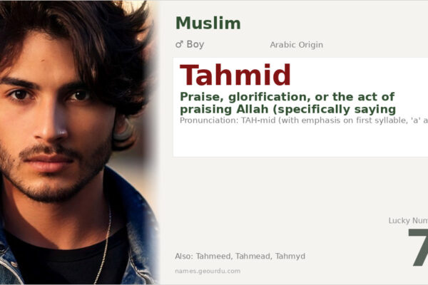 Tahmid Name Meaning — Arabic Origin, Boy & Islamic Details (2025)
