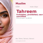 Tahreem Name Meaning and Details