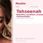 Tahseenah Name Meaning and Details