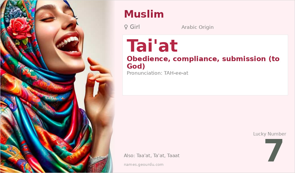 Tai'at Name Meaning and Details