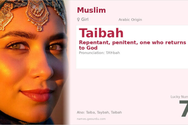 Taibah Name Meaning — Arabic Origin, Girl Name & Islamic Significance (2025)