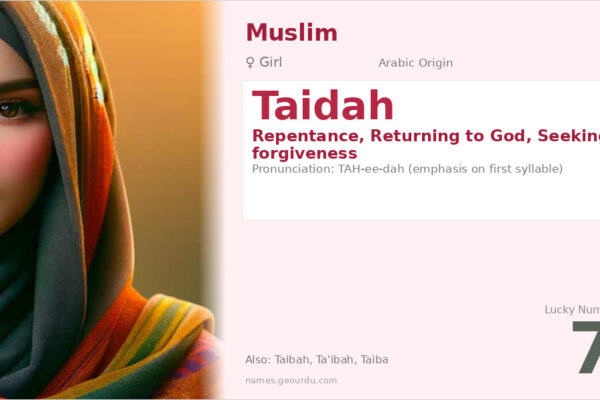Taidah Name Meaning — Arabic Origin, Girl Name & Details (2025)