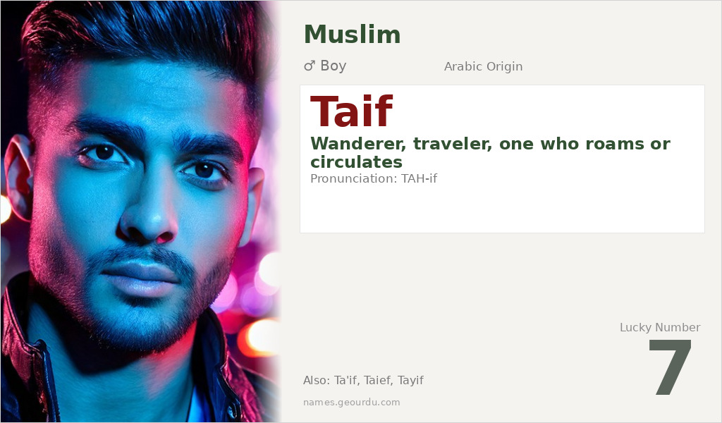 Taif Name Meaning and Details