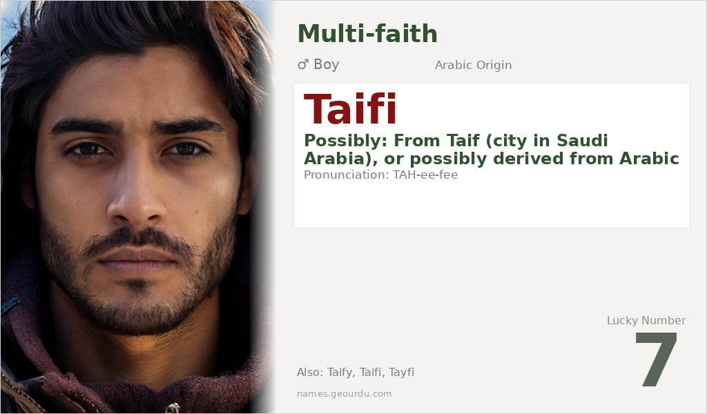 Taifi Name Meaning and Details