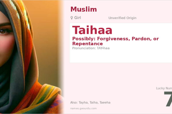 Taihaa Name Meaning — Origin, Gender & Details (2025)