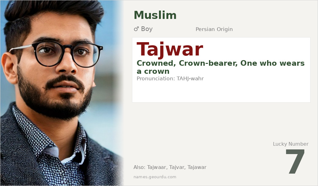 Tajwar Name Meaning and Details
