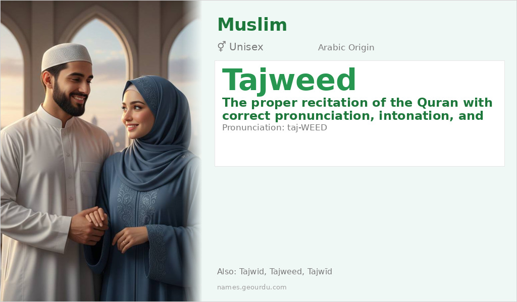 Tajweed Name Meaning and Details