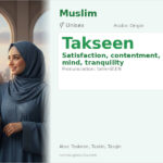 Takseen Name Meaning and Details