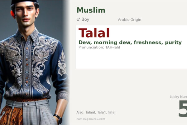 Talal Name Meaning — Origin, Gender & Details (2025)