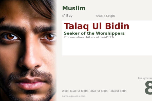 Talaq Ul Bidin Meaning — Arabic Origin, Boy Name & Details (2025)