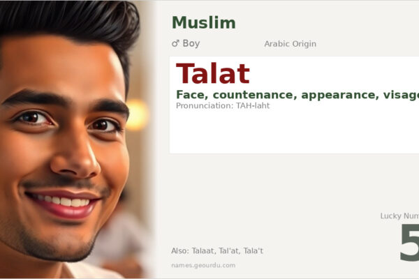 Talat Name Meaning — Arabic Origin, Boy’s Name & Details (2025)