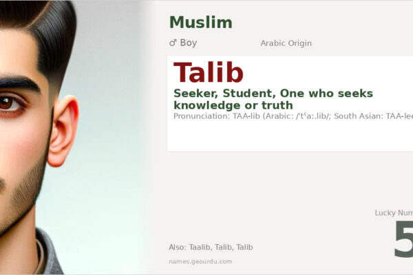 Talib Name Meaning — Arabic Origin, Boy Name & Details (2025)