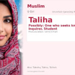 Taliha Name Meaning and Details