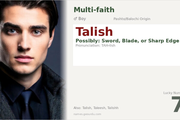 Talish Name Meaning — Pashto/Balochi Origin, Boy Name & Details (2025)