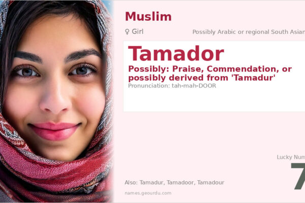 Tamador Name Meaning — Origin, Gender & Details (2025)