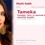 Tameka Name Meaning and Details