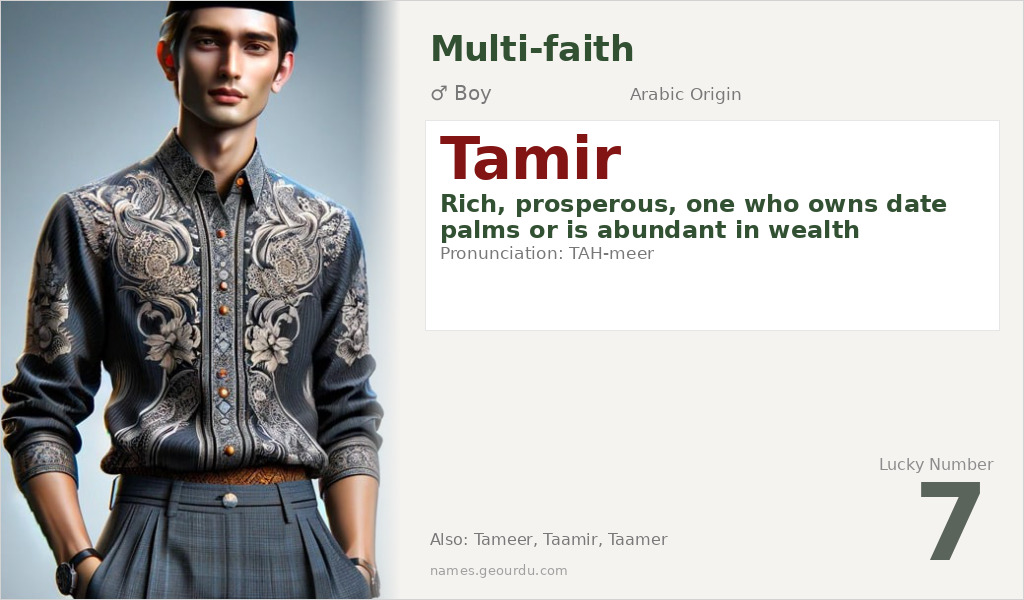 Tamir Name Meaning and Details