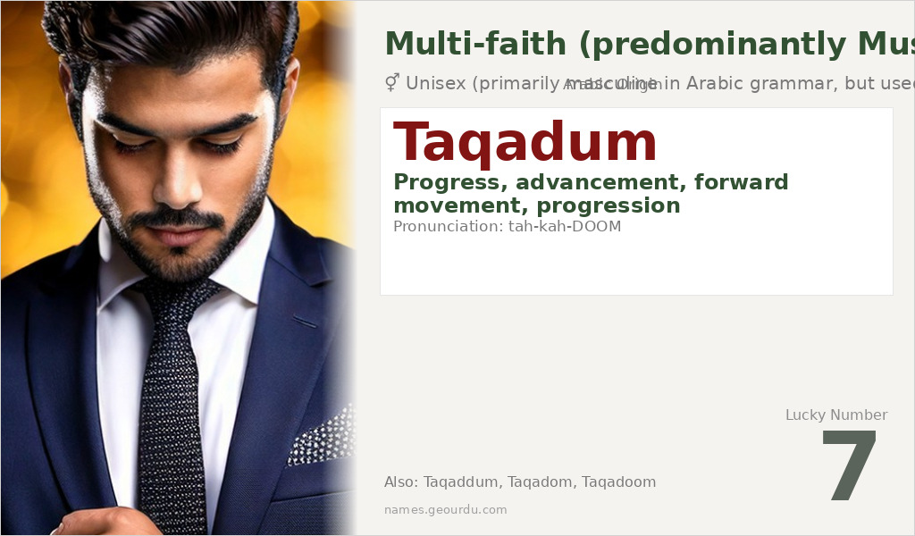 Taqadum Name Meaning and Details