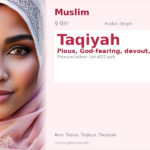 Taqiyah Name Meaning and Details
