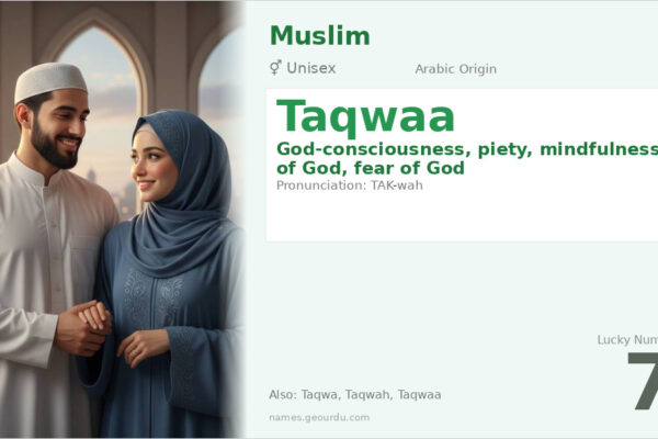 Taqwaa Name Meaning — Arabic Origin, Gender & Spiritual Significance (2025)