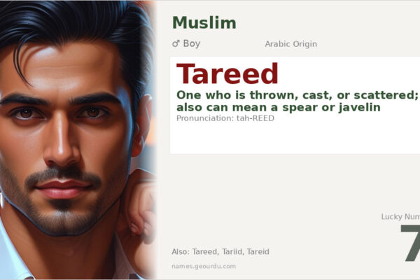 Tareed Name Meaning — Arabic Origin, Boy & Details (2025)