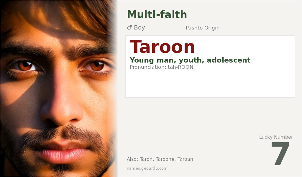 Taroon Name Meaning and Details