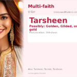 Tarsheen Name Meaning and Details