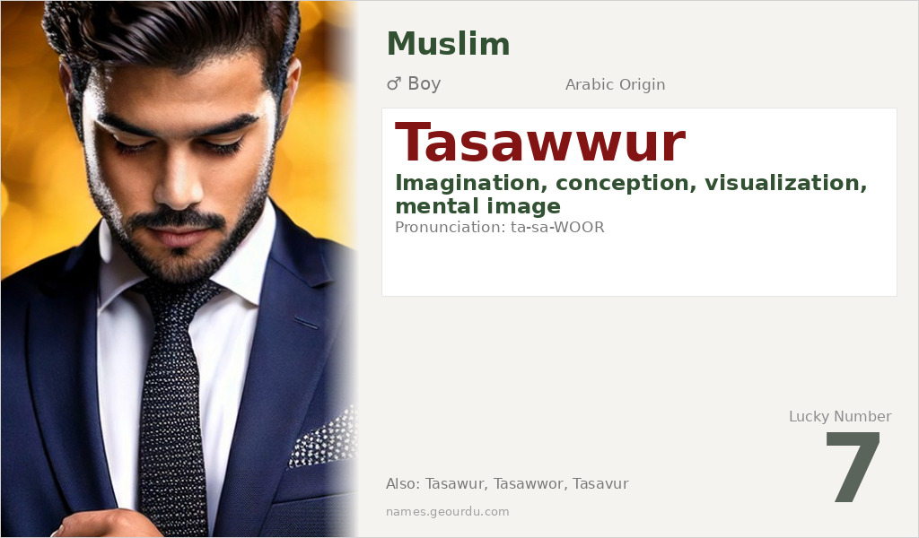 Tasawwur Name Meaning and Details