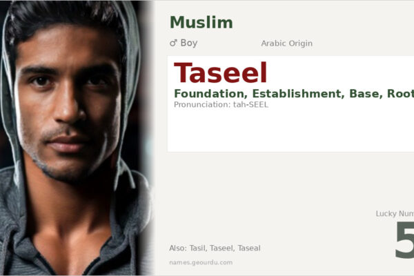 Taseel Name Meaning — Arabic Origin, Boy Name & Details (2025)