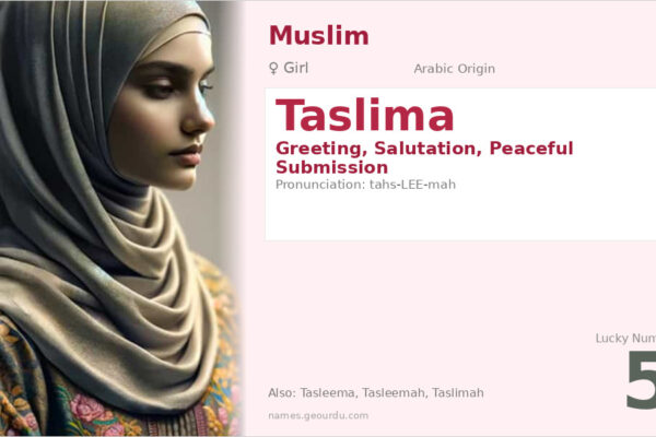 Taslima Name Meaning — Arabic Origin, Girl Name & Details (2025)