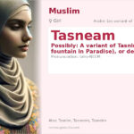 Tasneam Name Meaning and Details